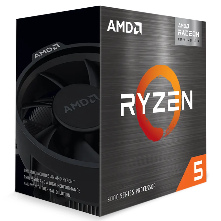 Procesador AMD Ryzen 5 5600G 4.4GHz 16MB Zen3 Gráficos Radeon AM4 c/ Cooler